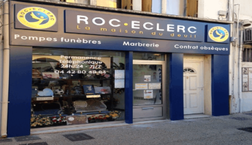 Agence de pompes funèbres Roc Eclerc à Les Martigues