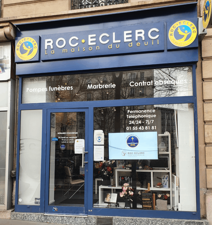 Agence de pompes funèbres Roc Eclerc à Paris 13