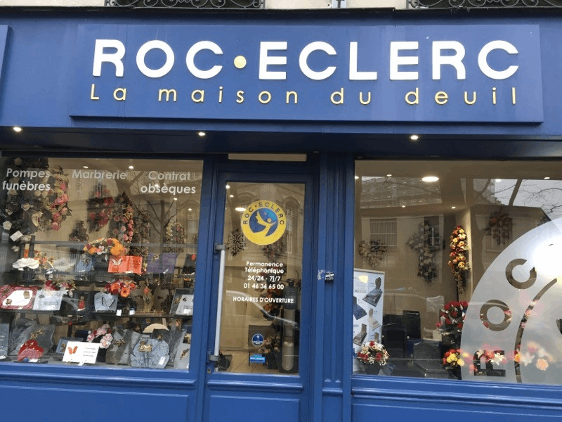 Agence de pompes funèbres ROC ECLERC à Paris 20