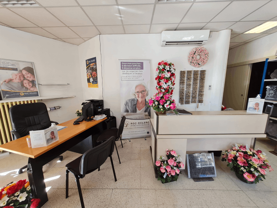 Bureau agence de pompes funèbres ROC ECLERC à Berre-l'Étang